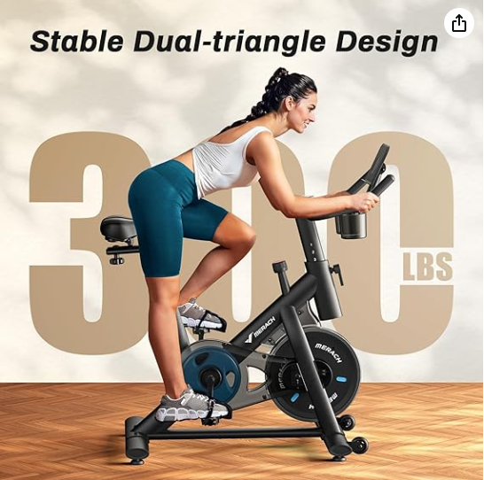 Best Low Noise Indoor Cycling Bike with 300lbs Weight Capacity